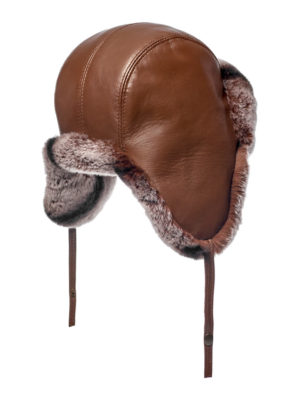 Женская меховая шапка ушанка